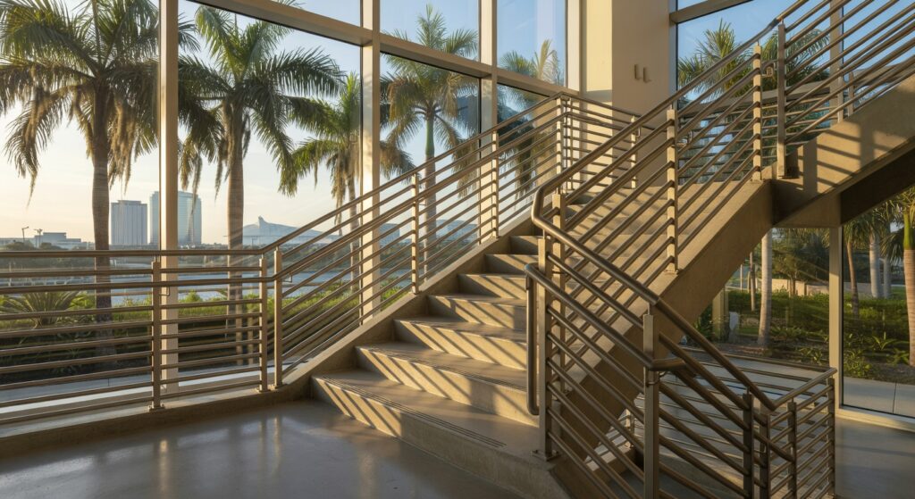 Commercial Staircase and Handrail Code Compliance in Tampa: What Building Owners Need to Know